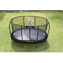 Trampoline JumpPod Ovaal 460x300cm (89cm hoog) BLACK (Gratis Bezorgd) Trampoline JumpPod Ovaal 460x300cm (89cm hoog) BLACK (Gratis Bezorgd)